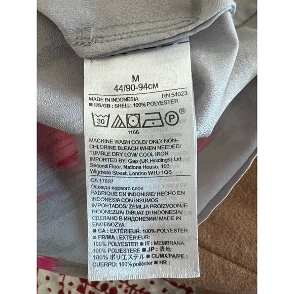 Banana Republic Bell Sleeve Blouse / Size M / Pink and Grey - Picture 4 of 4